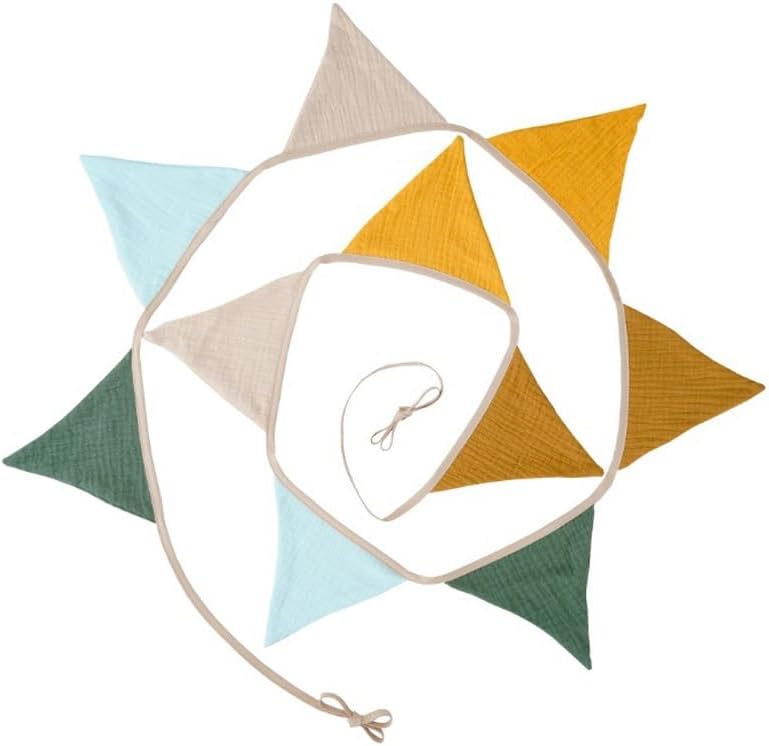 19.6ft Bunting Banner Triangle Flags Fabric, Garland Bunting Flag Banners - Image 4