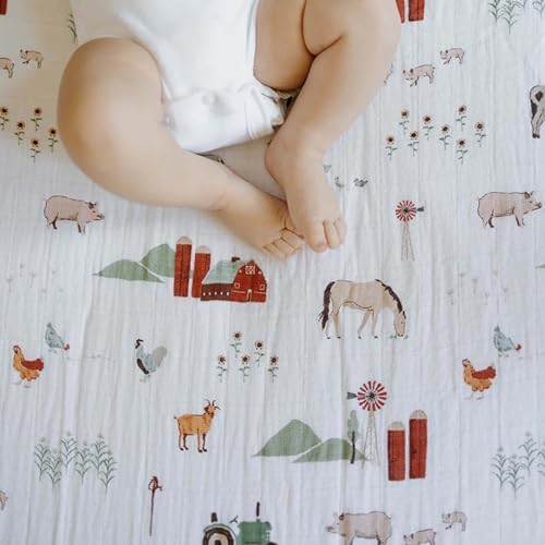 Little Unicorn Premium Crib Sheet | Breathable & Super-Soft Muslin Fabric - Image 7