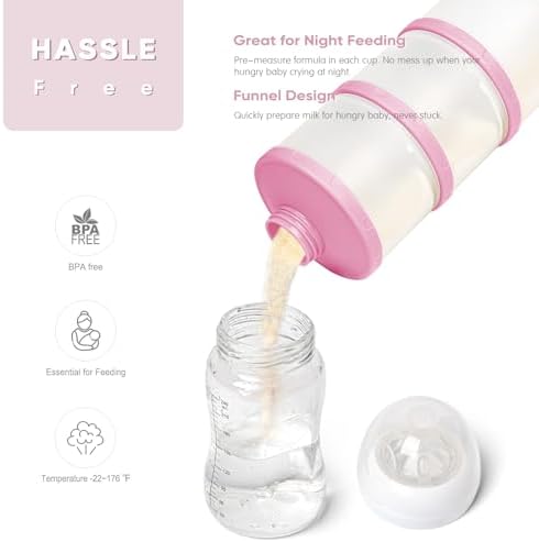 Termichy Stackable Formula Dispenser Portable: Milk Powder Container to go - Image 5