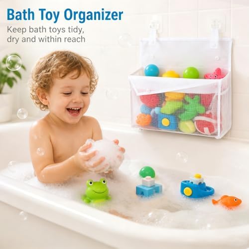 Bathtub Toy Storage, Quick Access Bath Toy Holder - Image 2