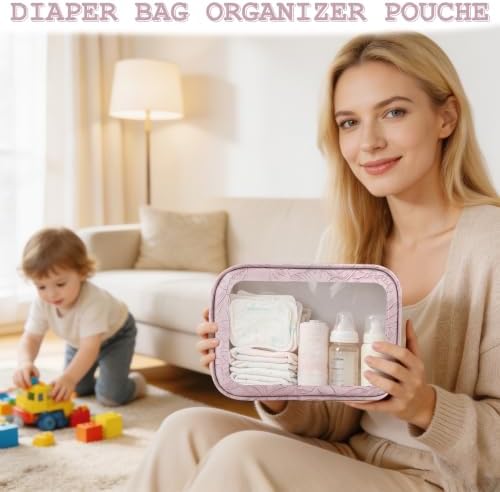 YOPCDJ 5PCS Diaper Bag Organizer Pouches Set, TSA Approved Travel Toiletry Bag - Image 4