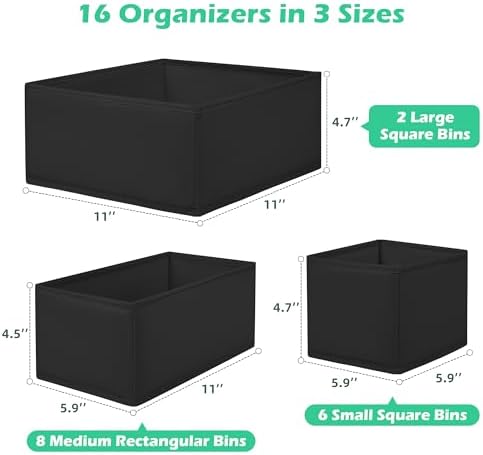 Drawer Clothing Organizer 16-Pack - Image 2