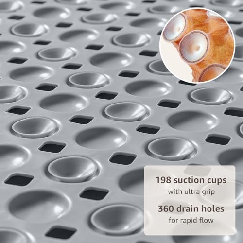 OTHWAY Bath Tub Shower Mat Non Slip, Bathtub Floor Liner Mats - Image 3