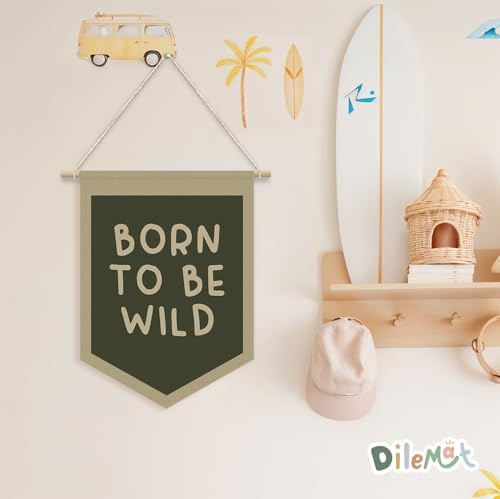 Boys Nursery Decor, Born To Be Wild Pennant Banner - Image 5