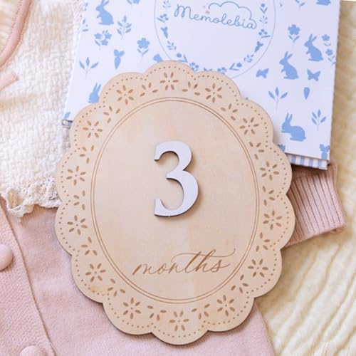 Baby Girl Monthly Milestone Signs, 1-12 Monthly Baby Milestone Girl, Newborn - Image 5