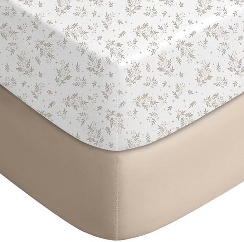 Yoofoss 2-Pack Pack and Play Sheets Fitted 38x26 by YOOFOSS