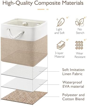 Patvingot 11-Inch Fabric Cube Storage Bins - Image 3