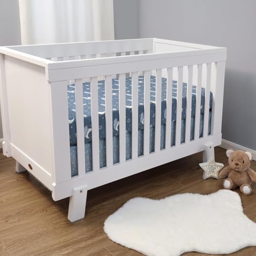 The Peanutshell 3 Piece Celestial Serenity Baby Crib Bedding Set Boy Nursery - Image 6