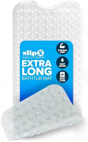 SlipX Solutions 39x16 Extra Long Non Slip Bath Mat, Tub & Shower by SlipXSolutions