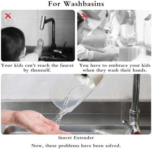 Faucet Extender for Kitchen and Bathtub Sink, Universal Sink Handle Extenders - Image 6