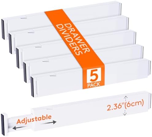 Lifewit 2.36" Upgrade Kitchen Drawer Dividers, Adjustable Drawer Organizer by Lifewit