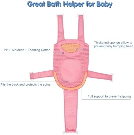 Colorlife Baby Bath Seat Support Net Infant Bathing Seat Support Mat, - Image 4