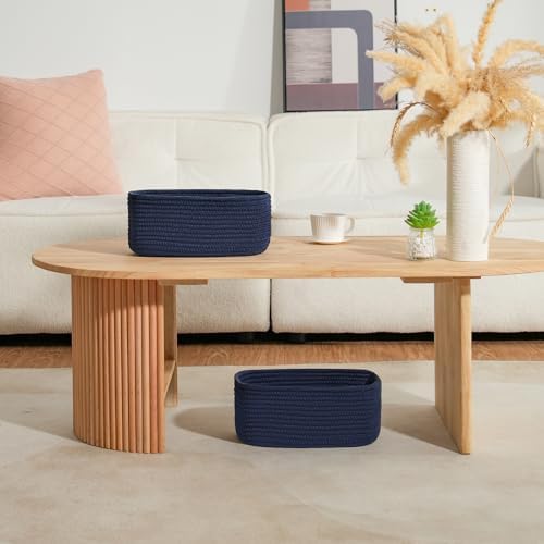 3 Pack Small Storage Baskets for Organizing, 11.8×7.8×5.1" - Image 2