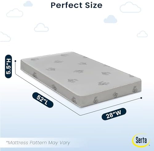 Serta Perfect Start Deluxe Limited Dual Sided Baby Crib Mattress and Toddler - Image 3