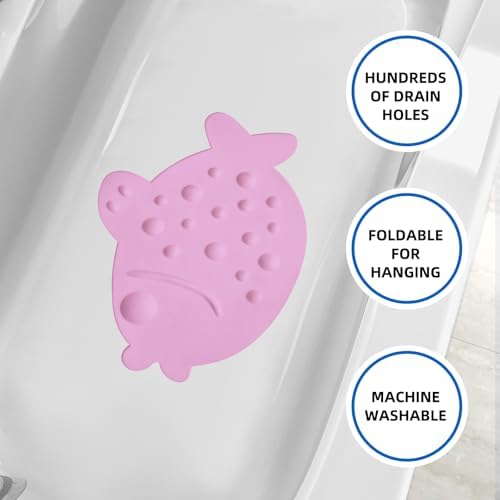 Non-Slip Bathtub Mat ZHICHENG Soft Rubber Bathroom Bathmat - Image 5