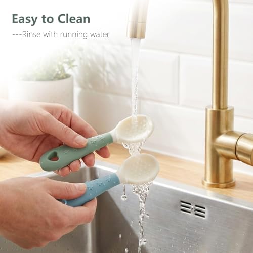 Seposeve Silicone Baby Spoons – Soft BLW Self Feeding Spoons - Image 6