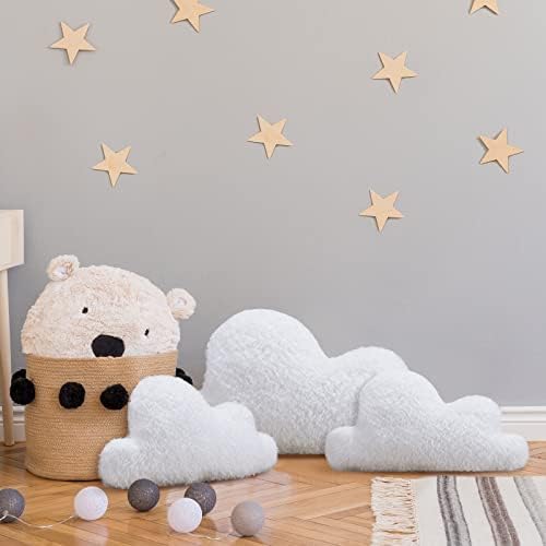 Unittype 3 Pcs Cloud Throw Pillows Soft Plush - Image 4