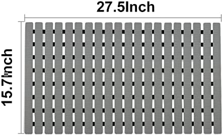 BEMISO Shower Mat Non Slip Bathtub Mat 27.5 x 15.7 Inch Bath Mat - Image 5