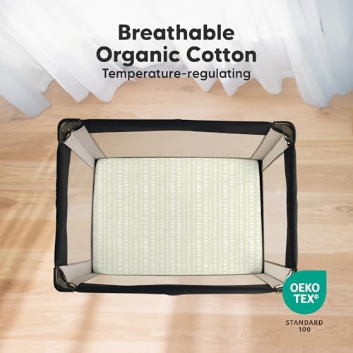 2-Pack Mini Crib Sheets Fitted, 38x26 Pack N Play Mattress Sheets - Image 2