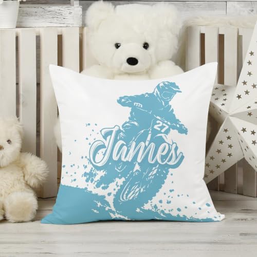Custom Baby Boy Minky Crib Bedding Set, Dirt Bike Bedding 3 Pcs Set - Image 7