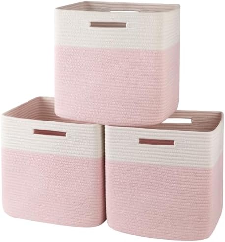 OIAHOMY 13 Inch Cube Storage Bins, Insert Storage Baskets by MasterofSpaceOptimization