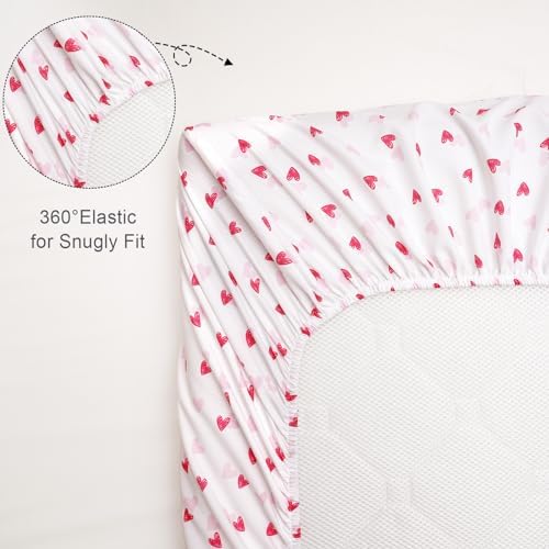 david's kids 3 Pack Mini Crib Sheets, Soft Breathable Premium Pack N Play Sheets - Image 6