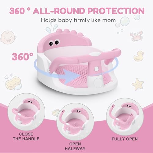 Baby Bath Seat for Babies 6 Months & Up Sitting Up - Image 4