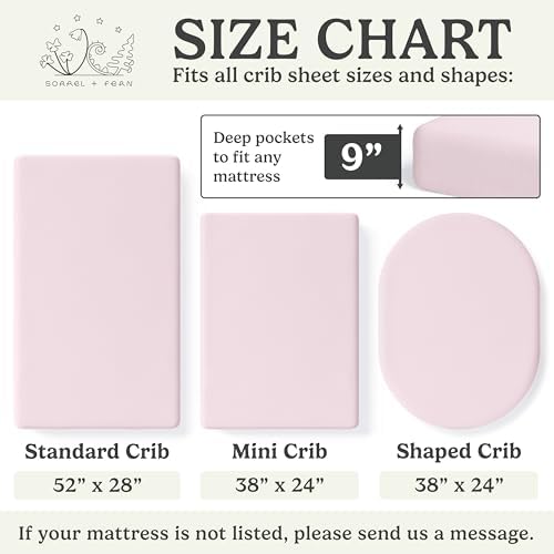 Sorrel + Fern Baby Crib Sheets Neutral, Fitted 2-Pack - Image 6