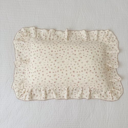BuLuTu Muslin Baby Pillow Case for Crib Toddler Bed - Image 3