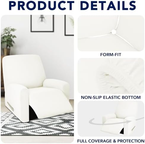 PureFit Waterproof Recliner Chair Cover Slipcovers - Image 4
