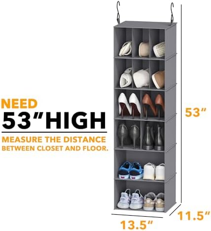 SpaceAid 2 Pack Hanging Closet Organizer and Storage - Image 2