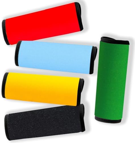 Neoprene Luggage Handle Wraps for Traveling Bright Color Luggage by GOWRAPS