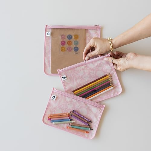 Tiny Twinkle Diaper Bag Organizing Pouches|3 Pack Mess-Proof Clear Front Travel - Image 3