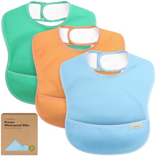 KeaBabies 3-Pack Waterproof Baby Bibs by KeaBabies