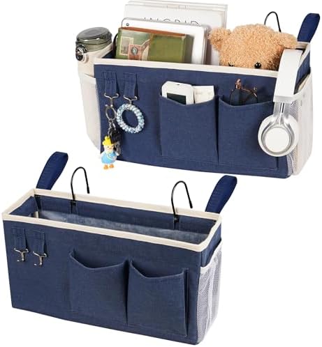 Bedside Caddy, Bedside Storage Bag Hanging Organizer by Loghot