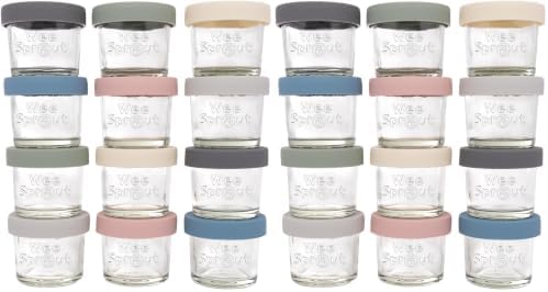 WeeSprout Glass Baby Food Storage Jars by WeeSprout