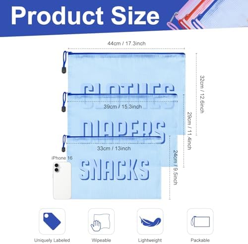3pcs Hospital Bag Organizing Pouches - Image 2