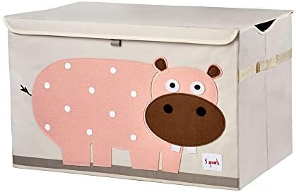 3 Sprouts Large Toy Chest, Lid and Handles, Collapsible Bin by 3Sprouts