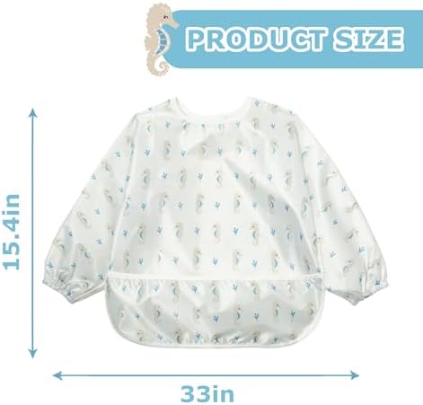 Little Dimsum Long Sleeve Bib for Baby Infant Toddler 6-36 Months - Image 5