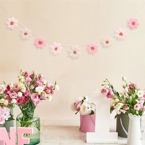 Boho Crochet Daisy Garland - Image 5