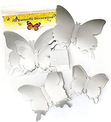 Silver Butterfly Wall Decals - Image 3