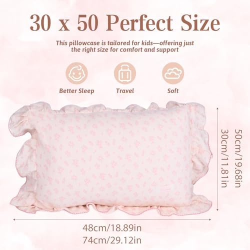Personalized Embroidered Muslin Toddler Pillowcase - Image 3