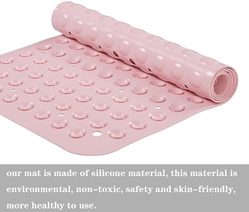 YANZIFLY Bathtub Mat for Shower: Soft Silicone Bath Mat Non Slip - Image 6