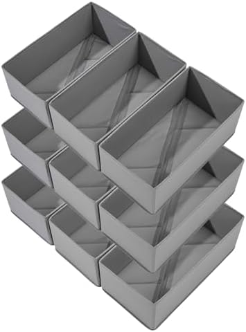 Bructhun Sock Drawer Organizer 9 Pack by Bructhun