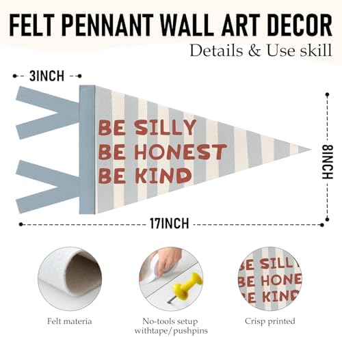 Inspirational Pennant Banner Flags Kids Nursery Playroom Wall Decor - Image 6