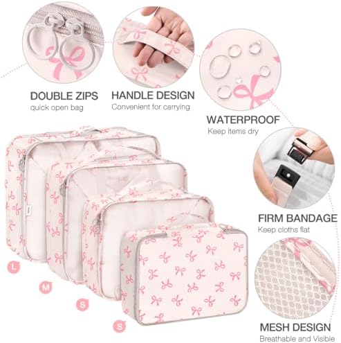 8 Set Packing Cubes for Suitcases, Suitcase Organizer - Image 3