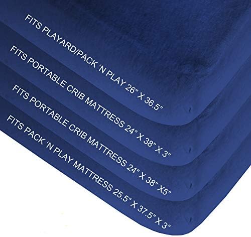 4-Pack Fitted Pack and Play Sheets - Image 4