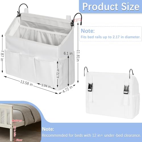 Loghot Bedside Caddy Organizer Bed Storage Bag - Image 3