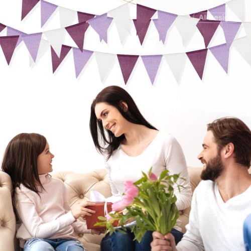 G2PLUS Pre-Strung Triangle Pennant Banner Decorative Flag Garland 36PCS - Image 4