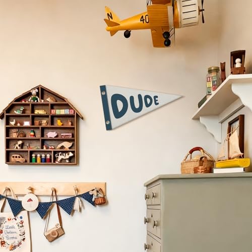 Boy Nursery Decor Pennant Banner Flags, Preppy Playroom Wall Hanging Banner - Image 4